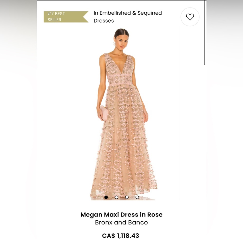 Bronx and Banco Pink Megan Maxi Gown - Picture 13 of 14